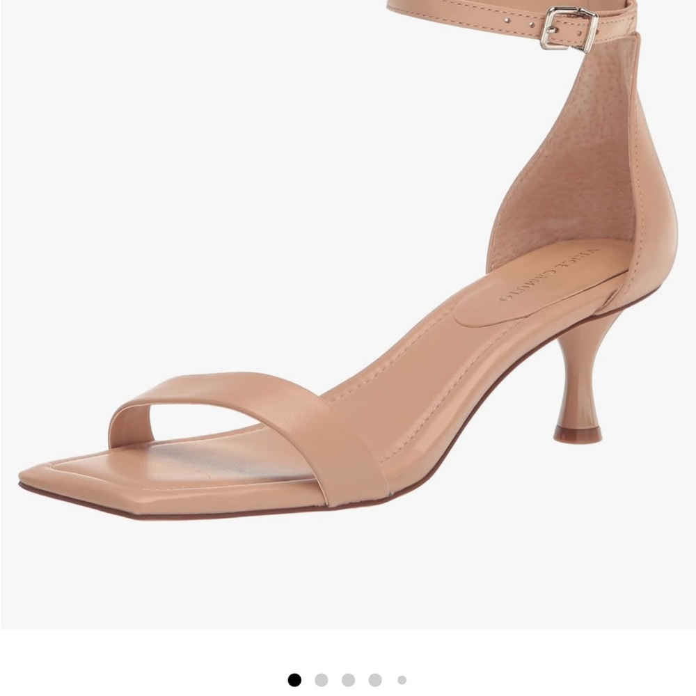 Ankle-Strap Kitten Heel Sandal in Nude